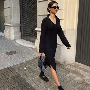 Le Capsole “Stockholm” Sweater Dress, Size S